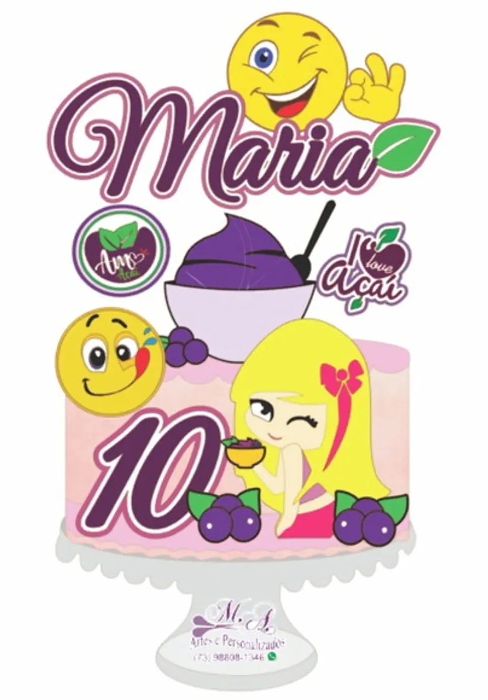 Arquivo de Corte Topo de Bolo Açaí 2 1