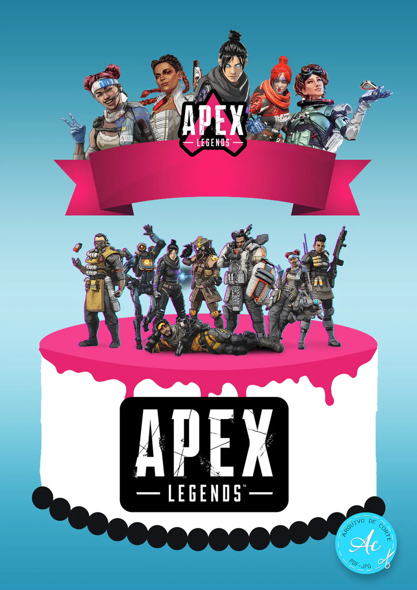 Arquivo de Corte Topo de Bolo Apex Legends 1 1