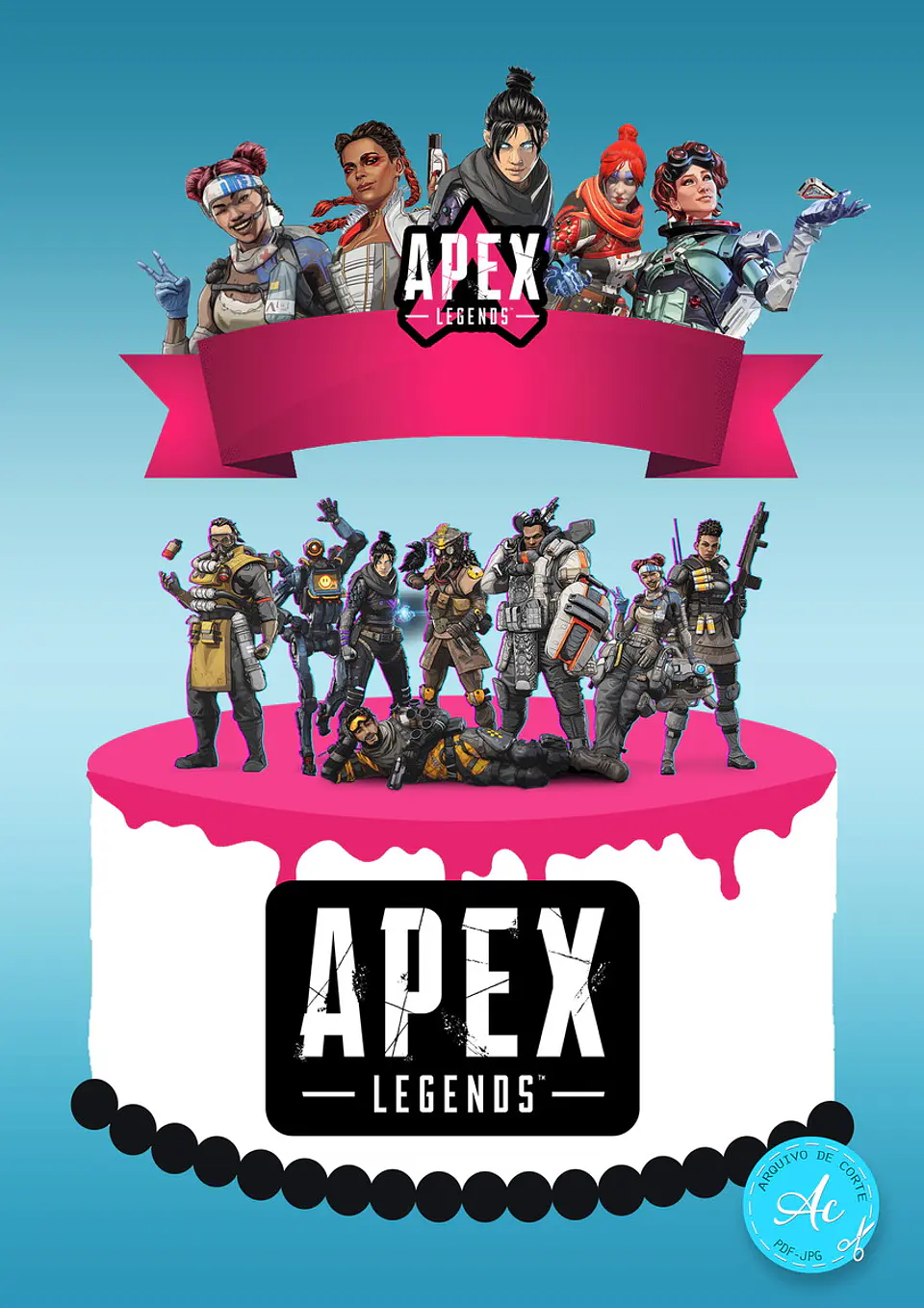 Arquivo de Corte Topo de Bolo Apex Legends 1 1