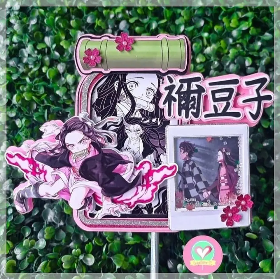 Arquivo de Corte Topo de Bolo Demon Slayer Nezuko 2 1