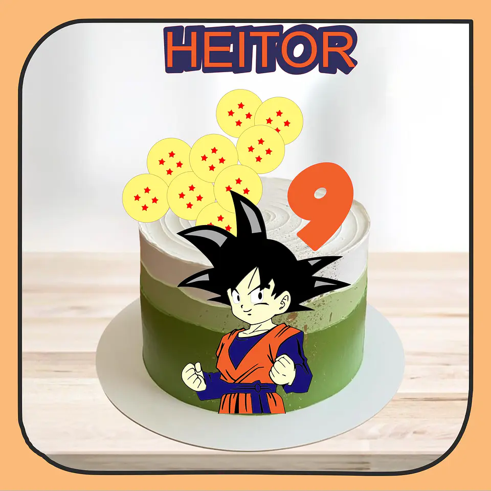 Arquivo de Corte Topo de Bolo Dragon Ball Goku 8 1