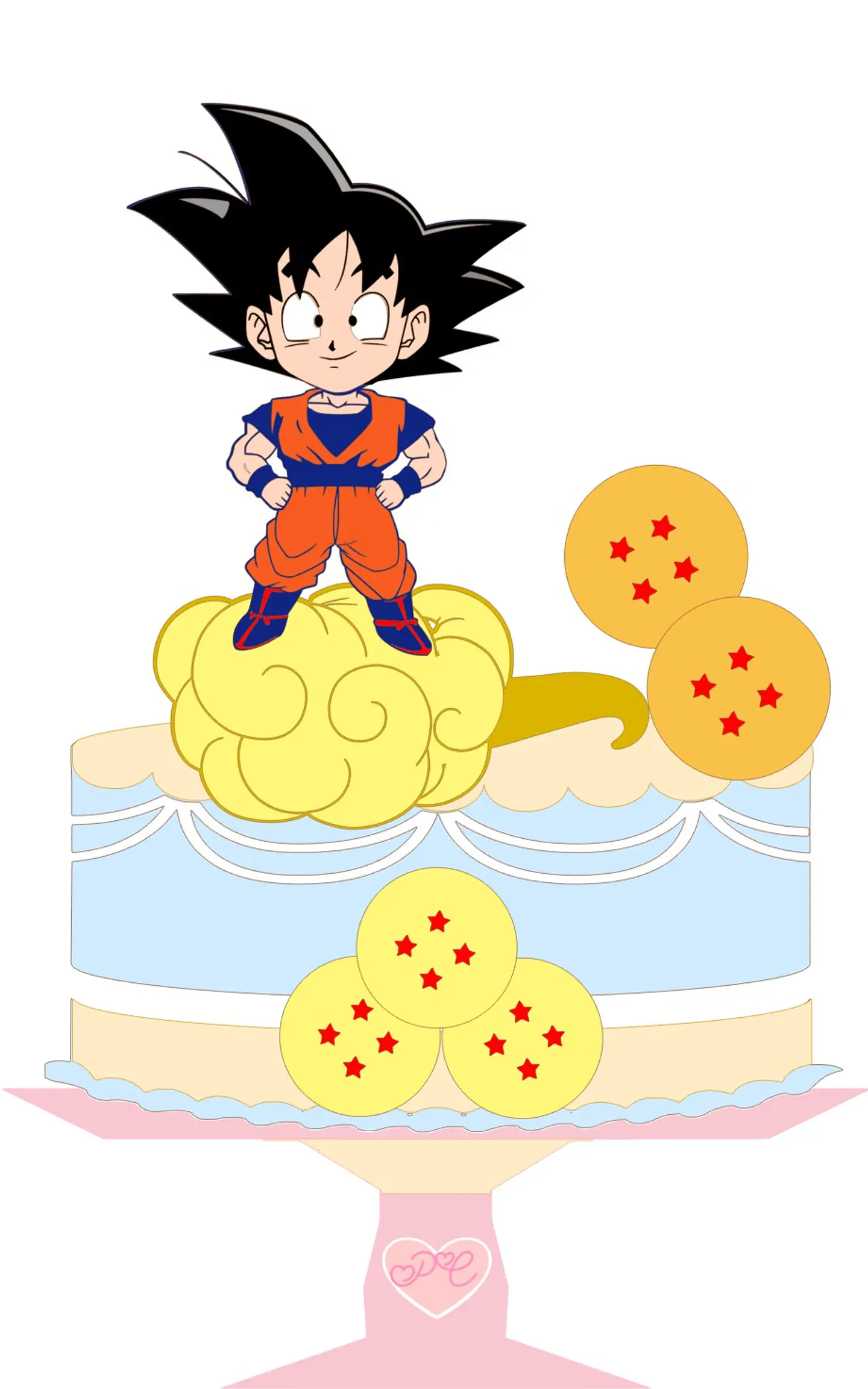 Arquivo de Corte Topo de Bolo Dragon Ball Goku 2 1