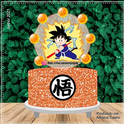Arquivo de Corte Topo de Bolo Dragon Ball Goku 4