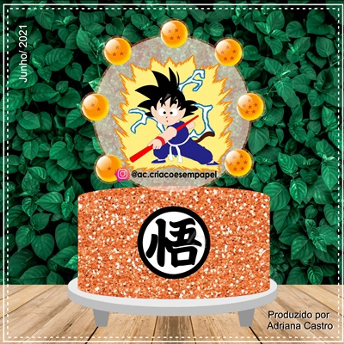 Arquivo de Corte Topo de Bolo Dragon Ball Goku 4 1