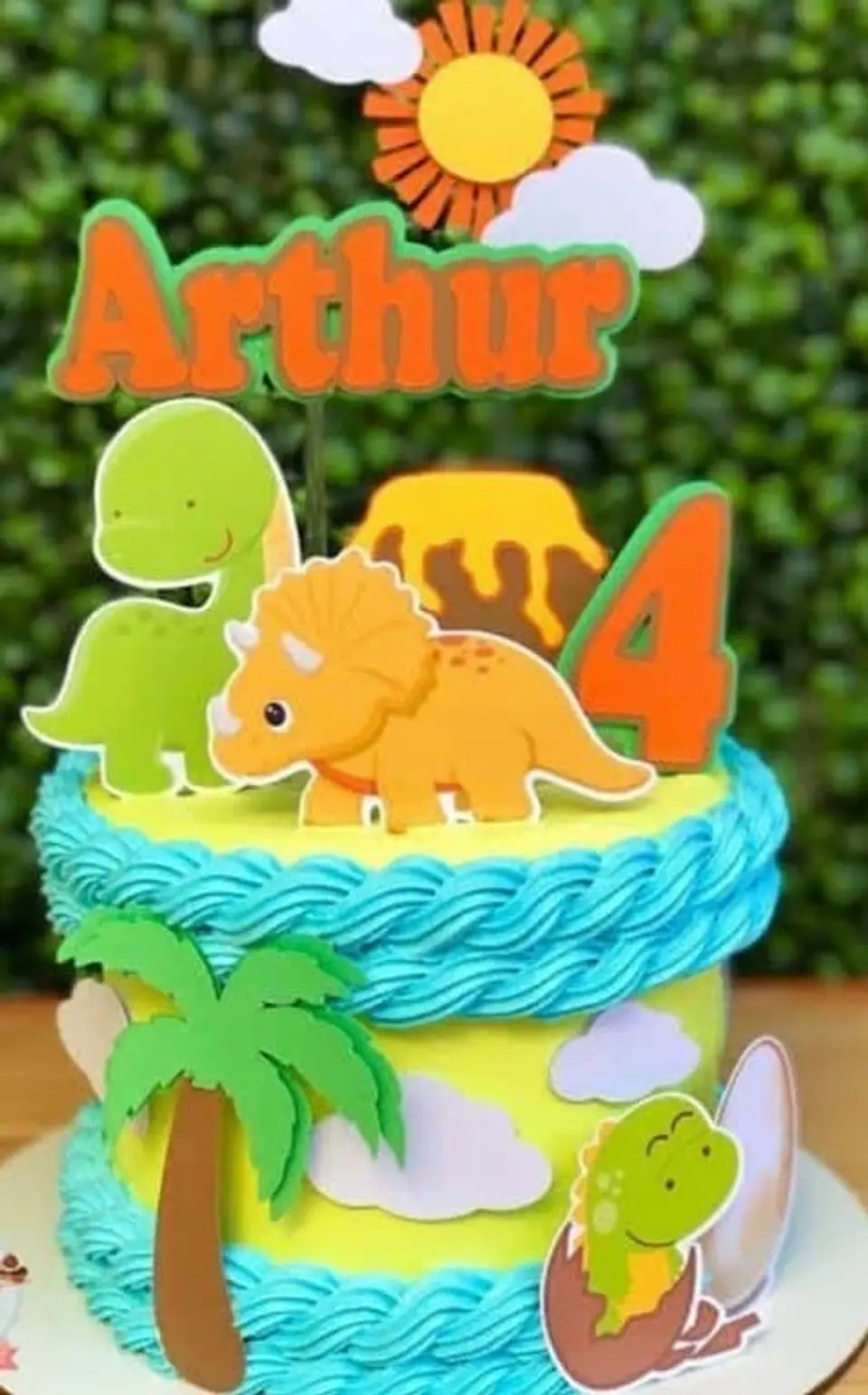 Arquivo de Corte Topo de Bolo Dino Dinossauro 94 1