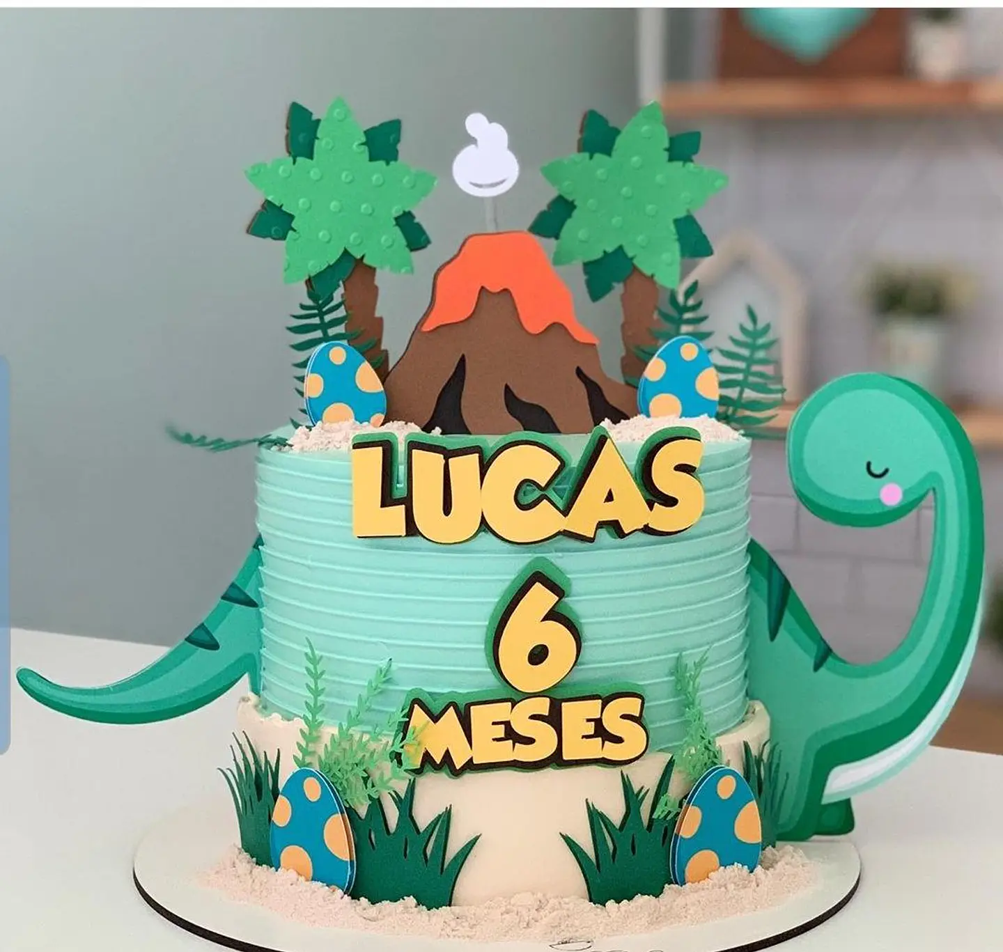 Arquivo de Corte Topo de Bolo Dino Dinossauro 92 1