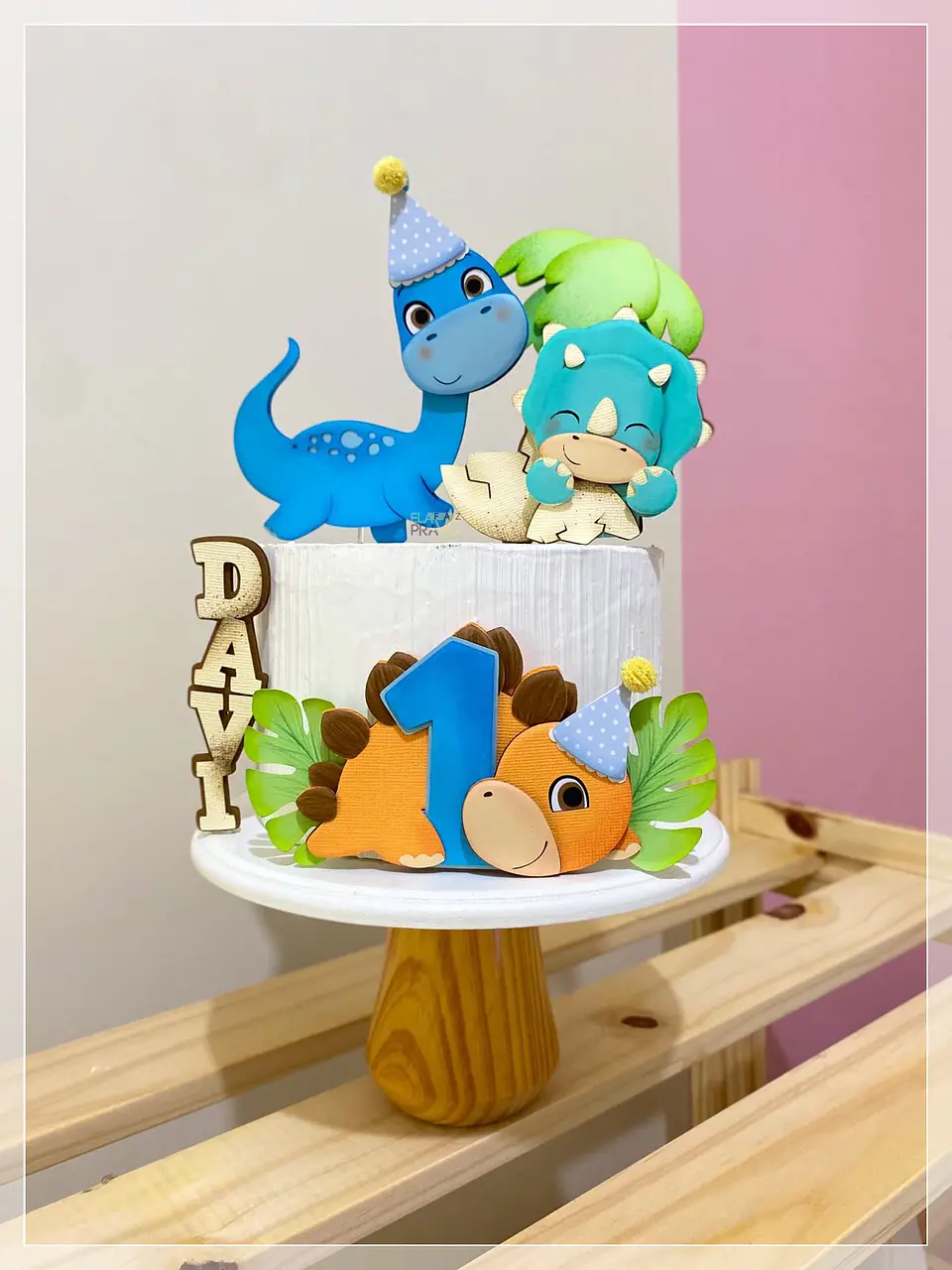 Arquivo de Corte Topo de Bolo Dino Dinossauro 68 1