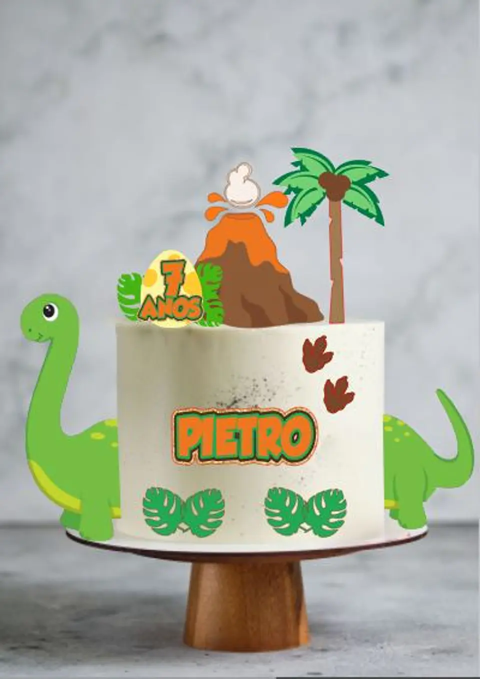 Arquivo de Corte Topo de Bolo Dino Dinossauro 64 1