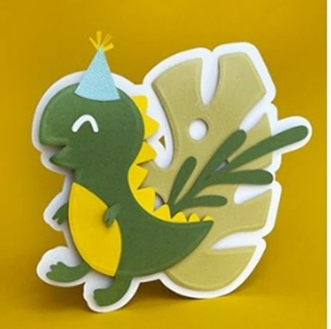 Arquivo de Corte Topo de Bolo Dino Dinossauro 59