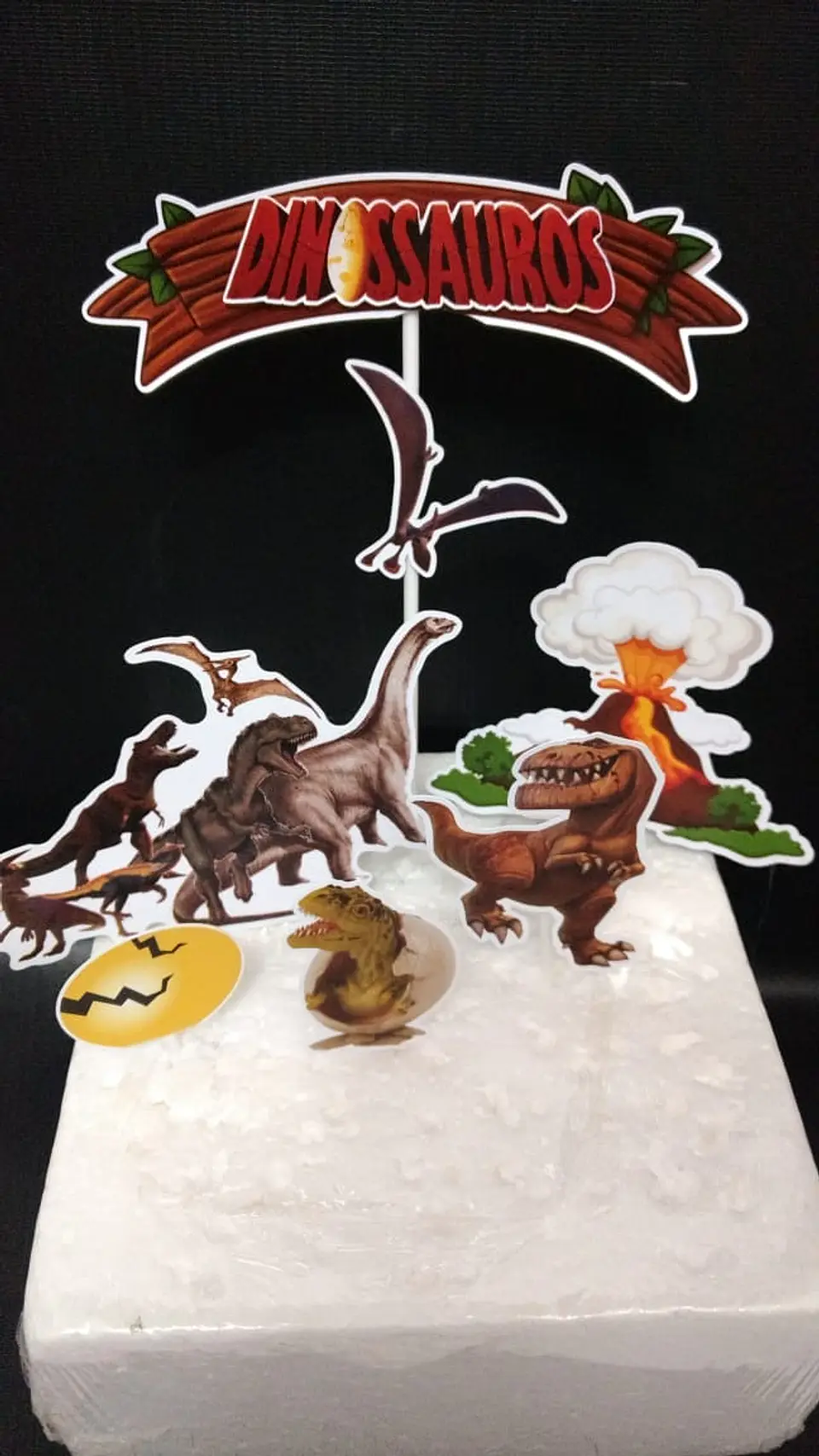 Arquivo de Corte Topo de Bolo Dino Dinossauro 46 1