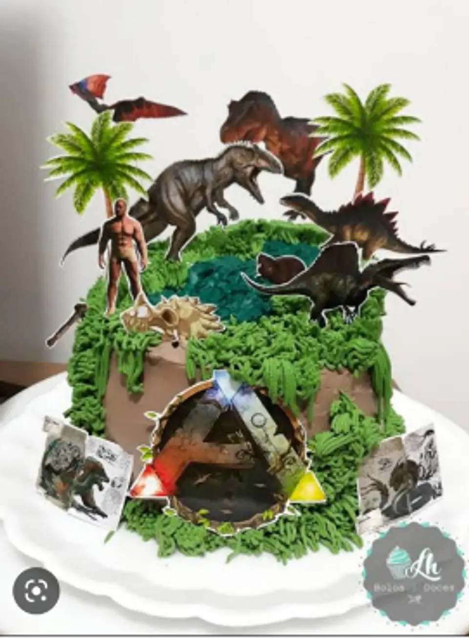 Arquivo de Corte Topo de Bolo Dino Dinossauro 20 1