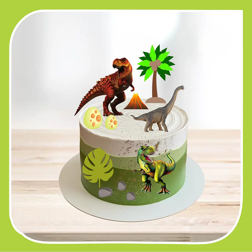 Arquivo de Corte Topo de Bolo Dino Dinossauro 29 1