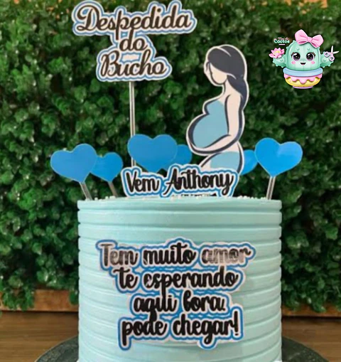 Arquivo de Corte Topo de Bolo Despedida do Bucho 1