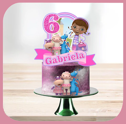 Arquivo de Corte Topo de Bolo Doutora Brinquedos 1