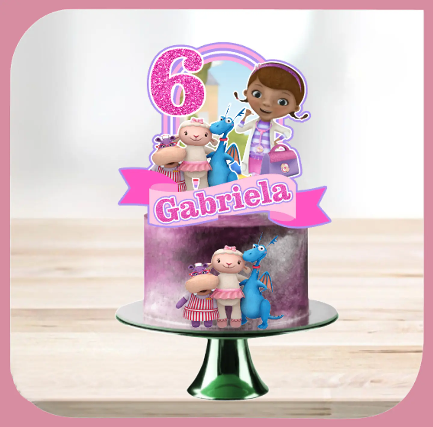Arquivo de Corte Topo de Bolo Doutora Brinquedos 1 1