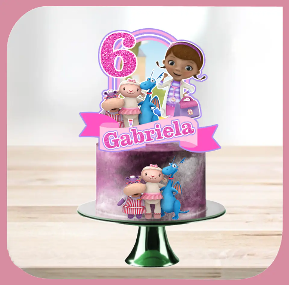 Arquivo de Corte Topo de Bolo Doutora Brinquedos 1 1