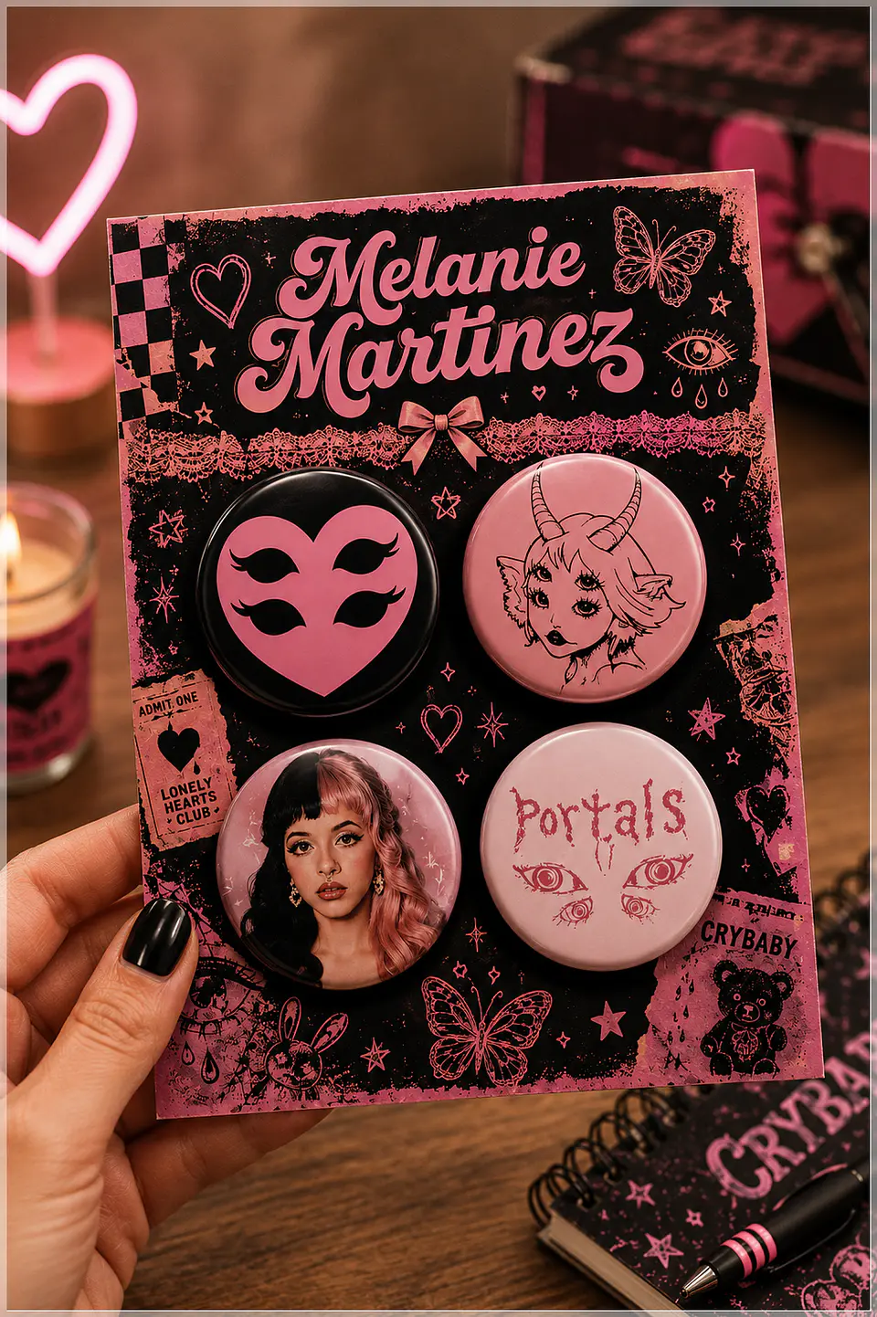 Arquivo de Corte Bottons Melanie Martinez 1
