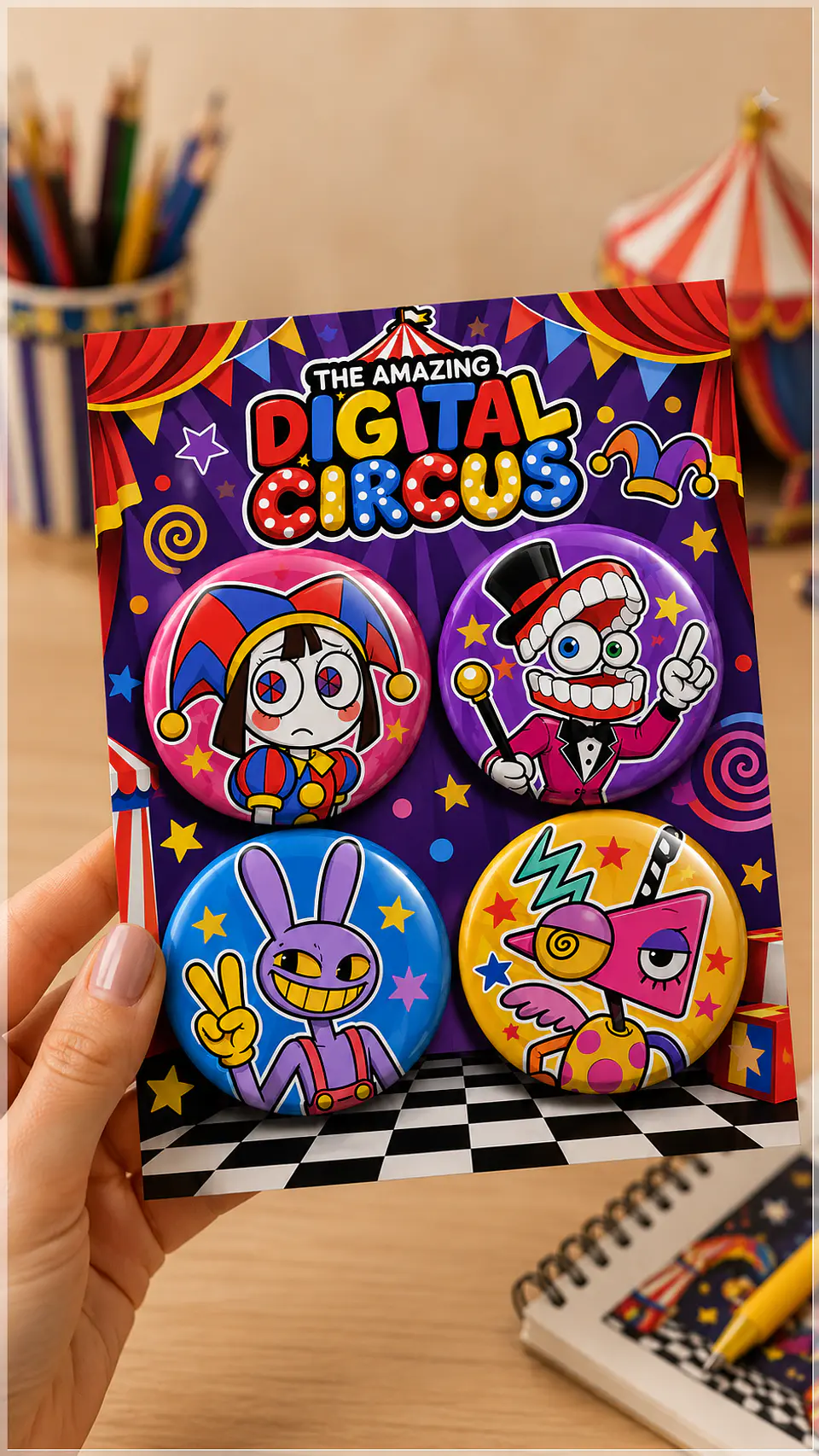 Arquivo de Corte Bottons Digital Circus 1 1