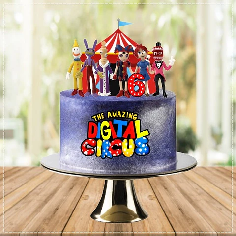 Arquivo de Corte Topo de Bolo Digital Circus 1