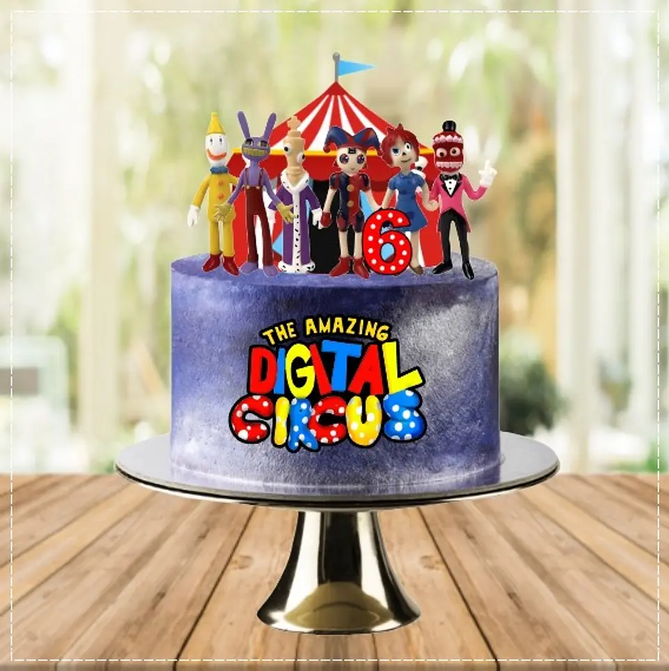 Arquivo de Corte Topo de Bolo Digital Circus 1 1