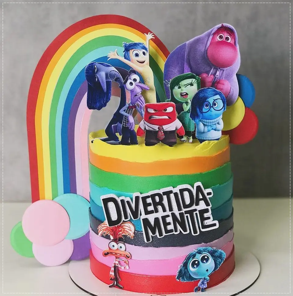 Arquivo de Corte Topo de Bolo Divertida Mente 3 1