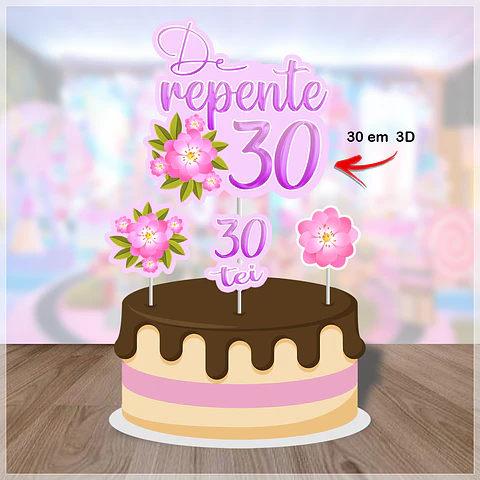 Arquivo de Corte Topo de Bolo De Repente 5