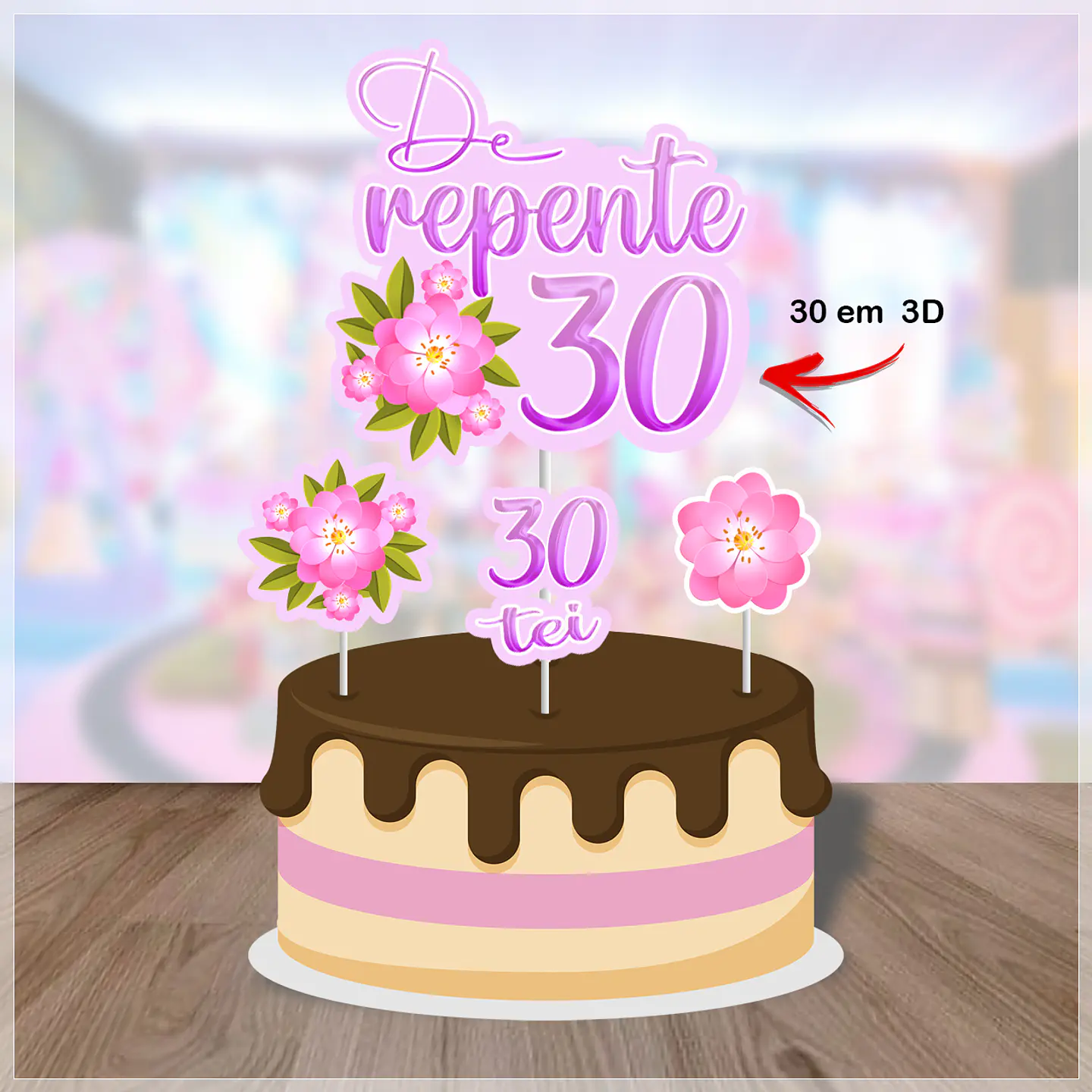 Arquivo de Corte Topo de Bolo De Repente 5 1