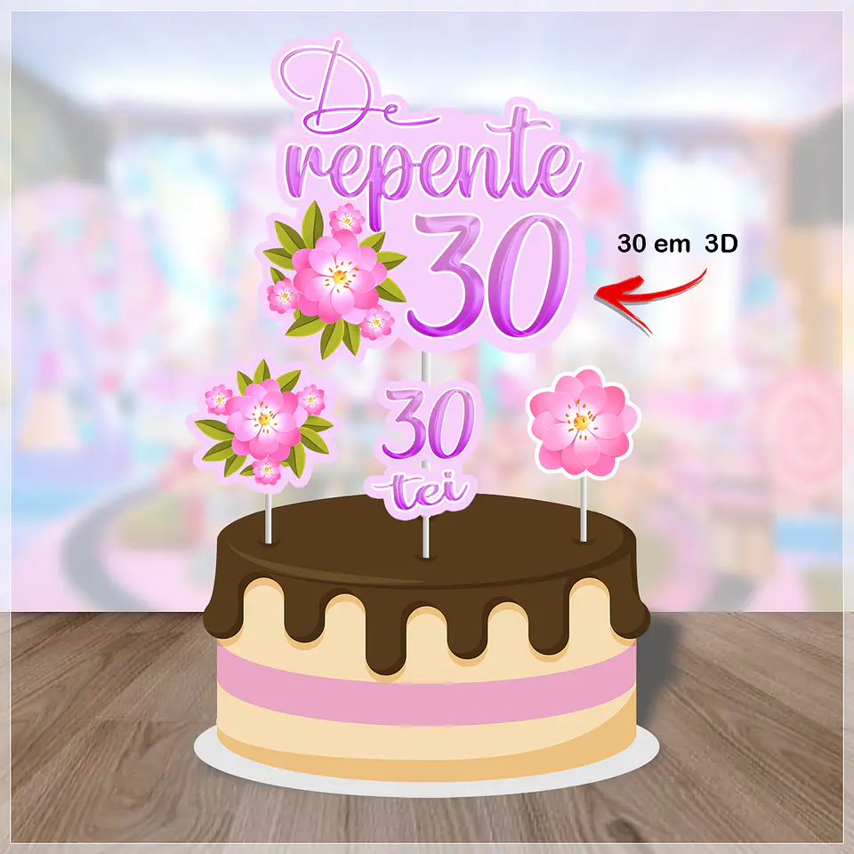 Arquivo de Corte Topo de Bolo De Repente 5 1