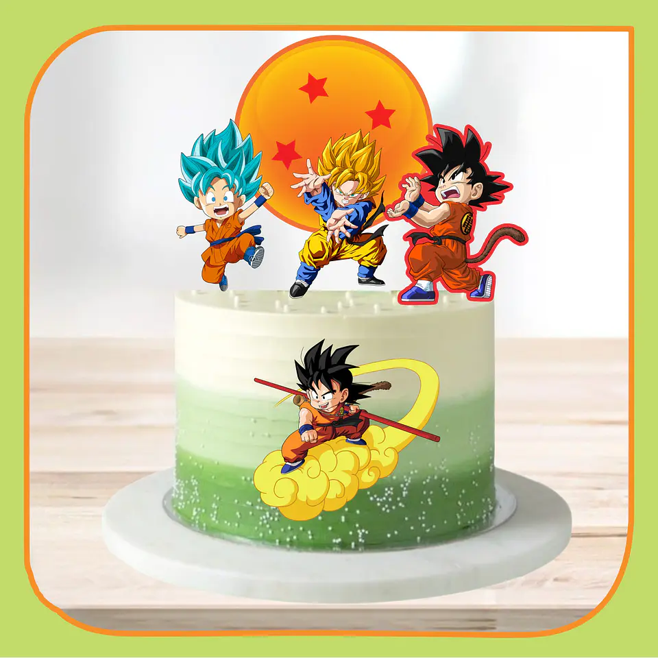 Arquivo de Corte Topo de Bolo Dragon Ball 25 1