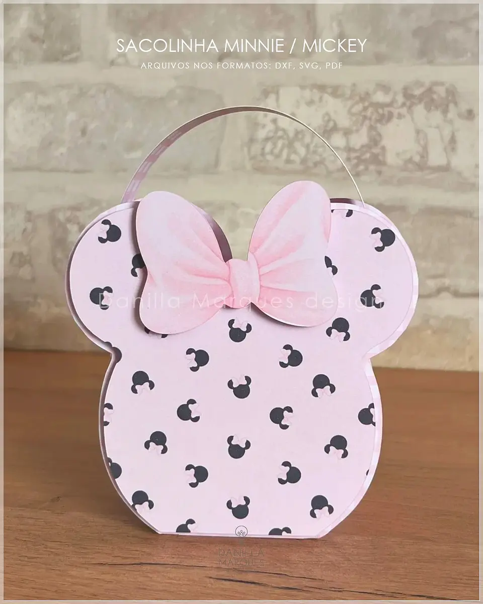 Arquivo de Corte Sacolinha Minnie 1