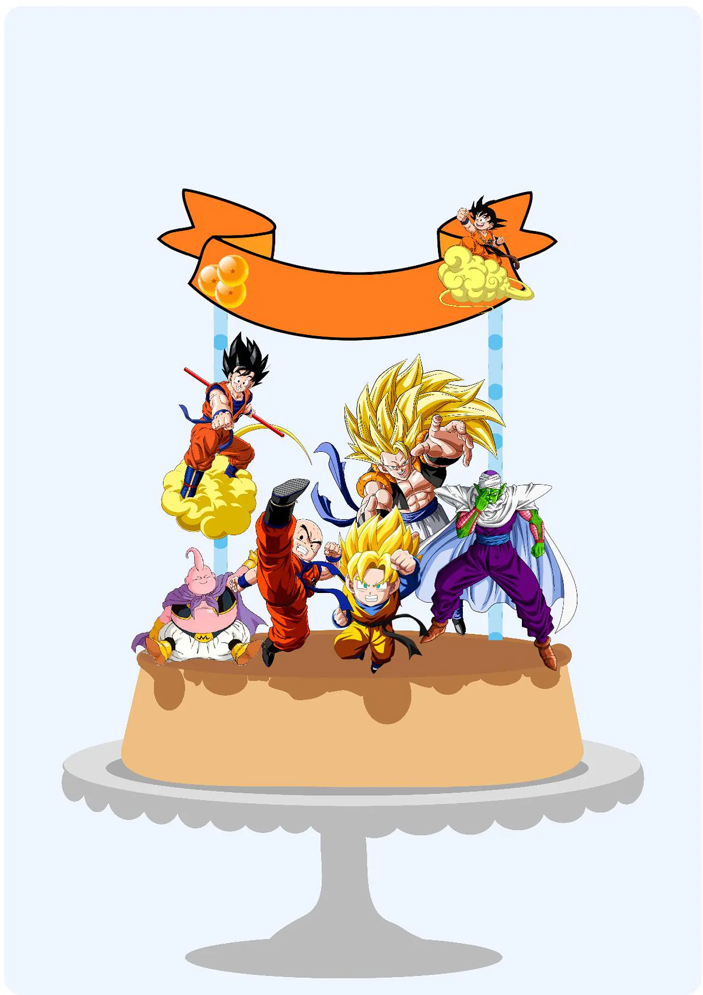Arquivo de Corte Topo de Bolo Dragon Ball 2 1