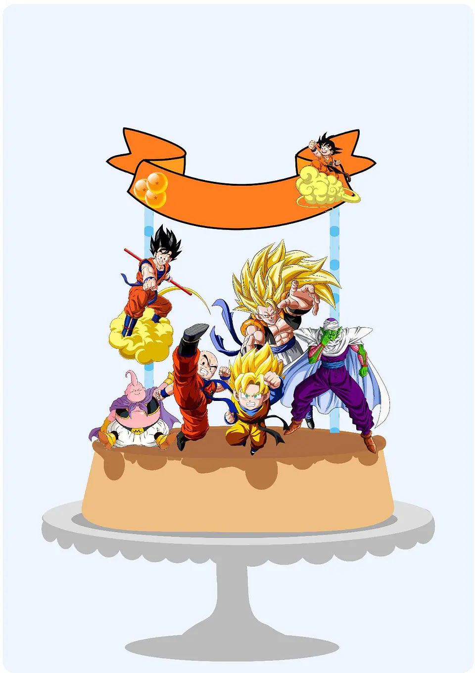 Arquivo de Corte Topo de Bolo Dragon Ball 2 1