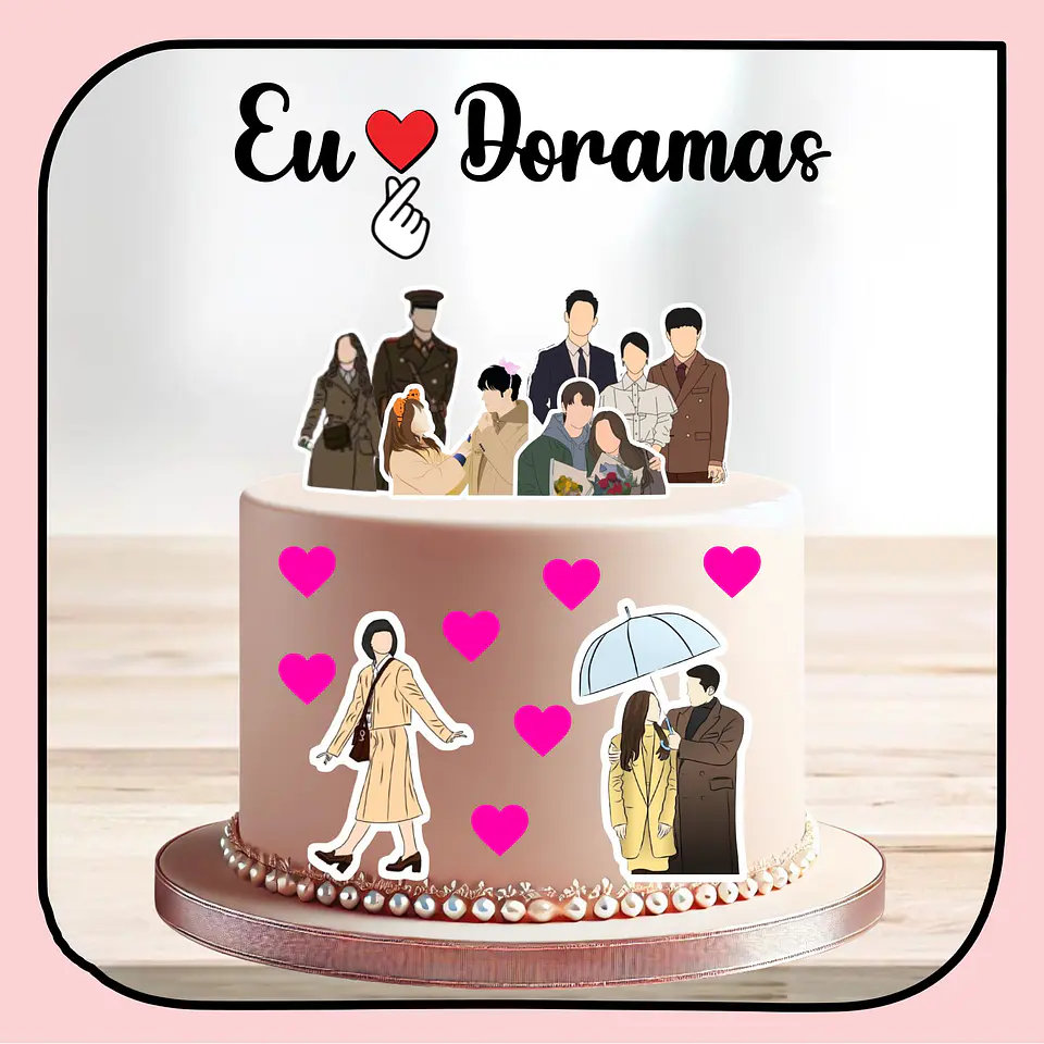 Arquivo de Corte Topo de Bolo Dorama 25 1