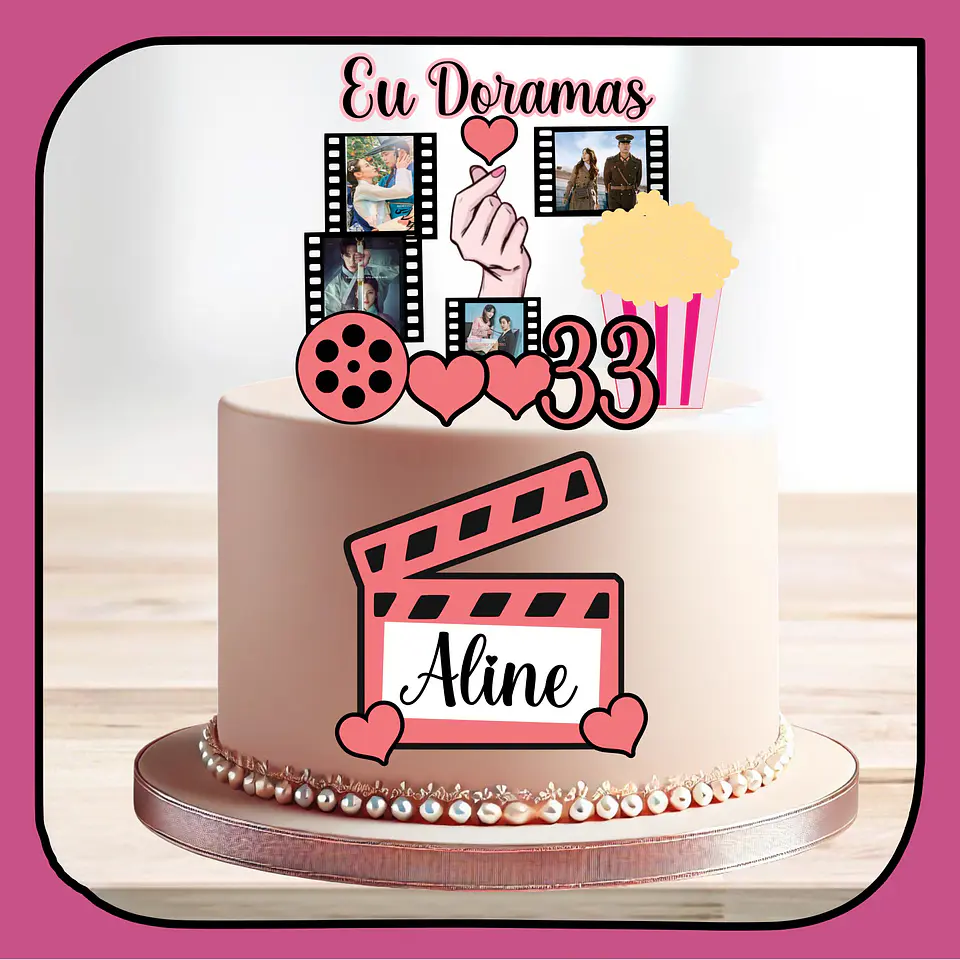 Arquivo de Corte Topo de Bolo Dorama 18 1