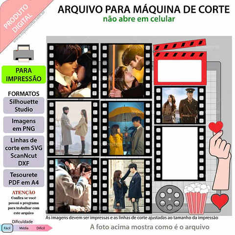 Arquivo de Corte Topo de Bolo Dorama 16