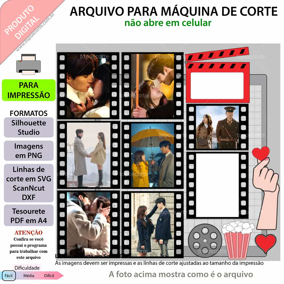 Arquivo de Corte Topo de Bolo Dorama 16 1