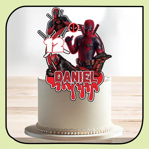 Arquivo de Corte Topo de Bolo Deadpool 5