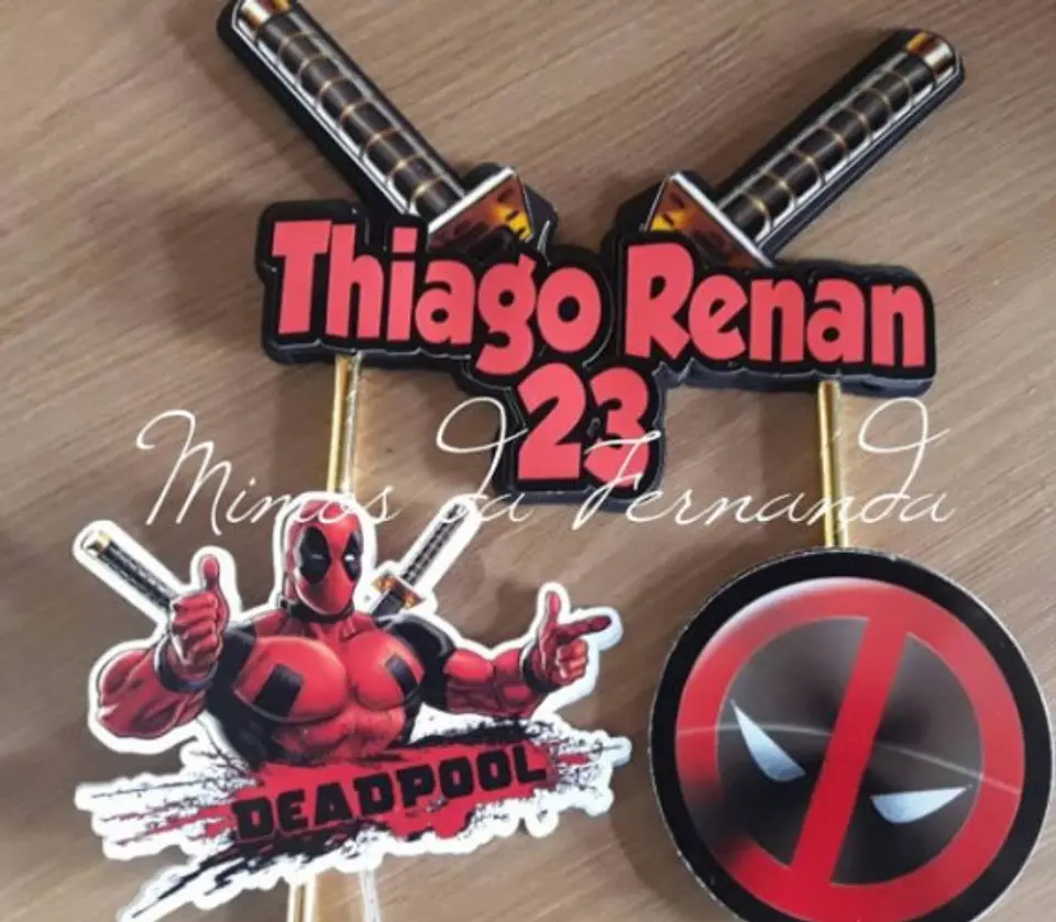 Arquivo de Corte Topo de Bolo Deadpool 3 1