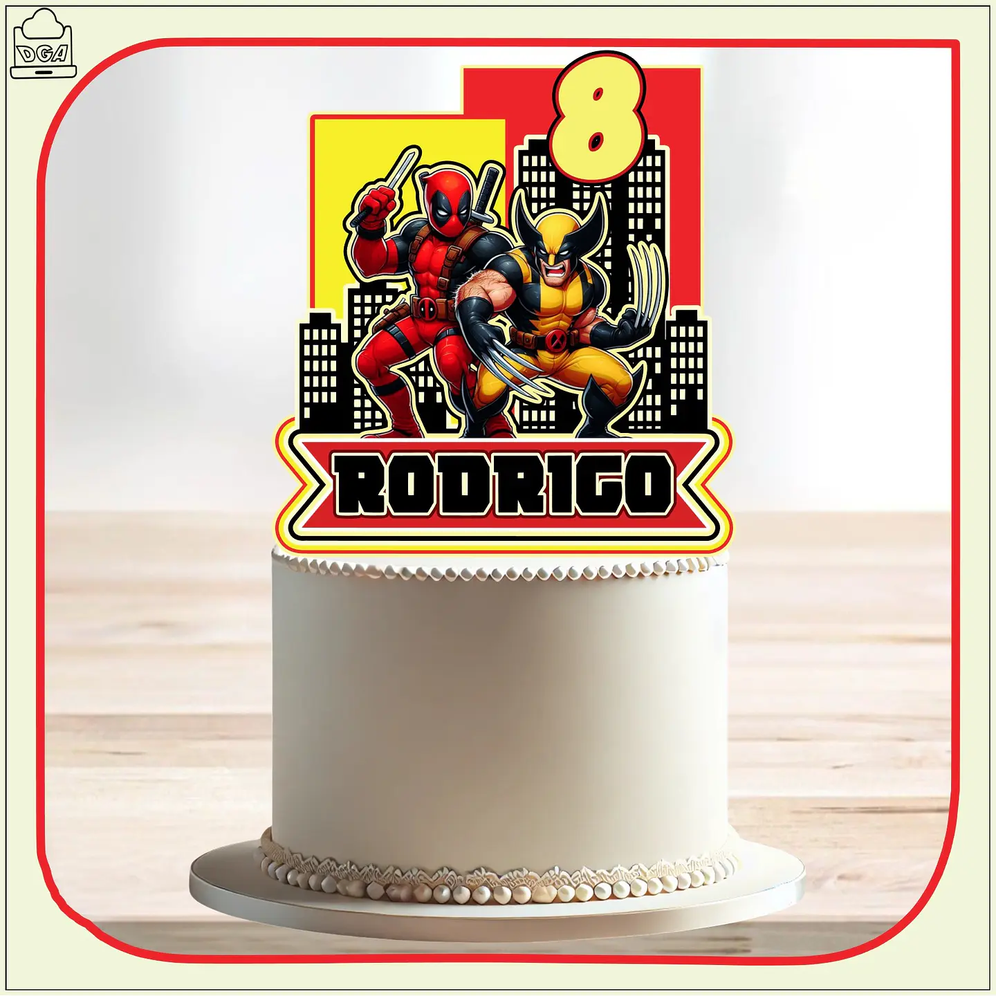 Arquivo de Corte Topo de Bolo Deadpool e Wolverine 6 1