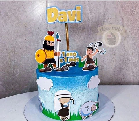 Arquivo de Corte Topo de Bolo Davi e Golias 2
