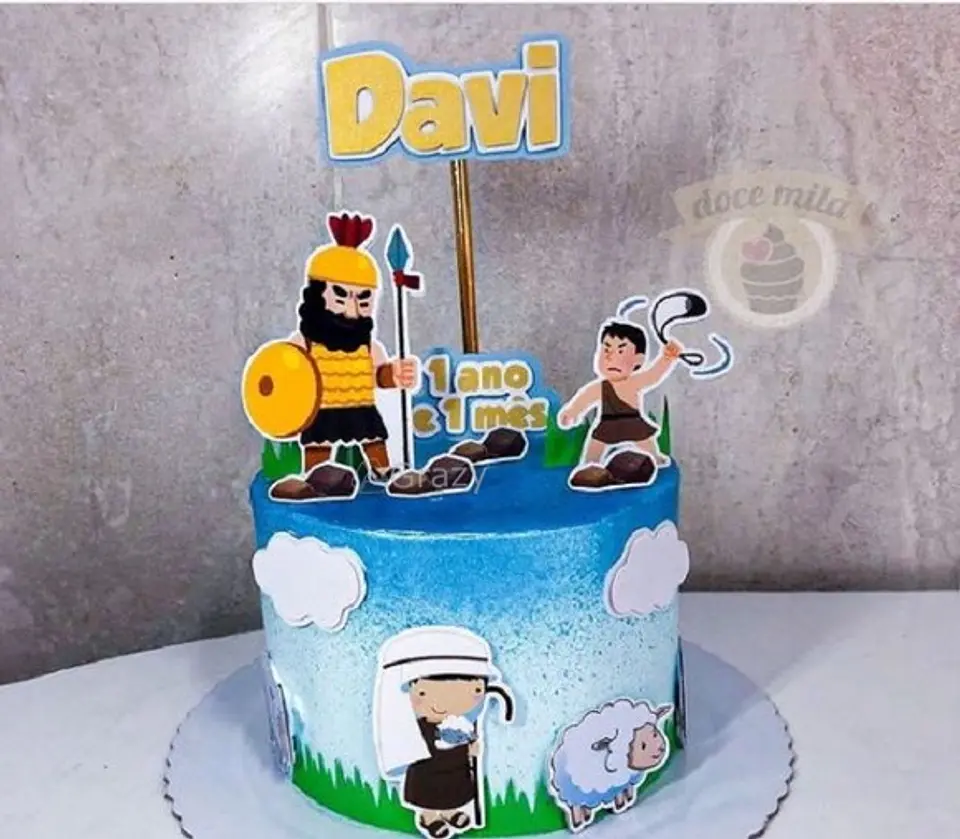 Arquivo de Corte Topo de Bolo Davi e Golias 2 1
