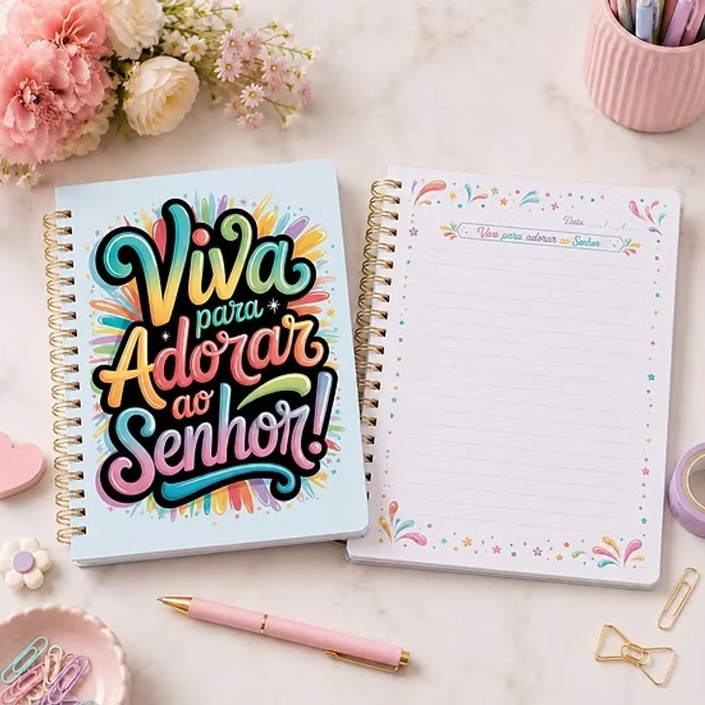 Encadernação - Coleção Caderno Viva para Adorar 1