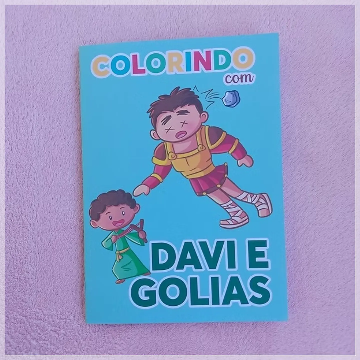 Arquivo de Corte Livrinho de Colorir Davi e Golias 2 1