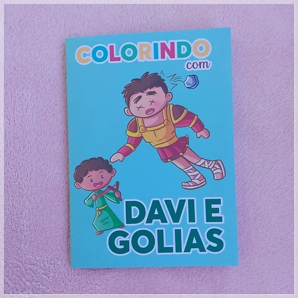 Arquivo de Corte Livrinho de Colorir Davi e Golias 2 1