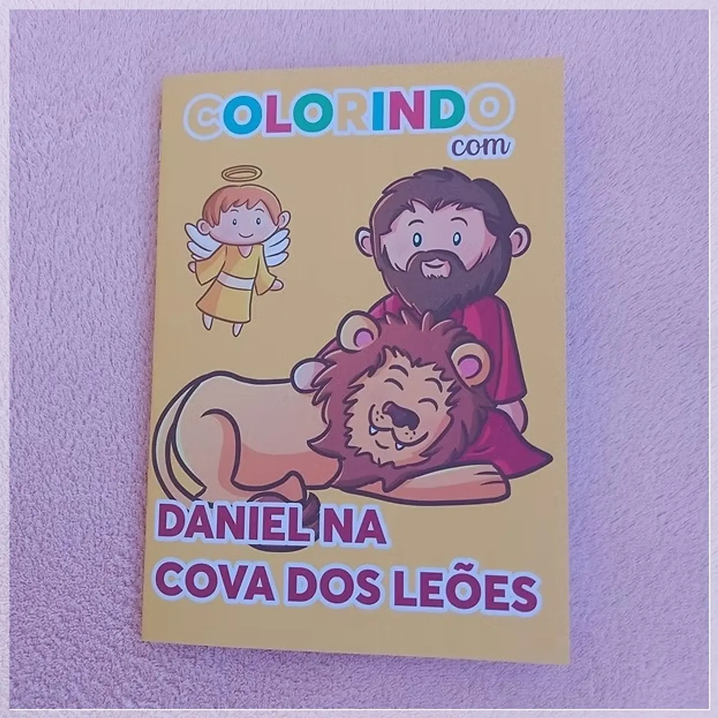 Arquivo de Corte Livrinho de Colorir Daniel Na Cova Dos Leões 1 1