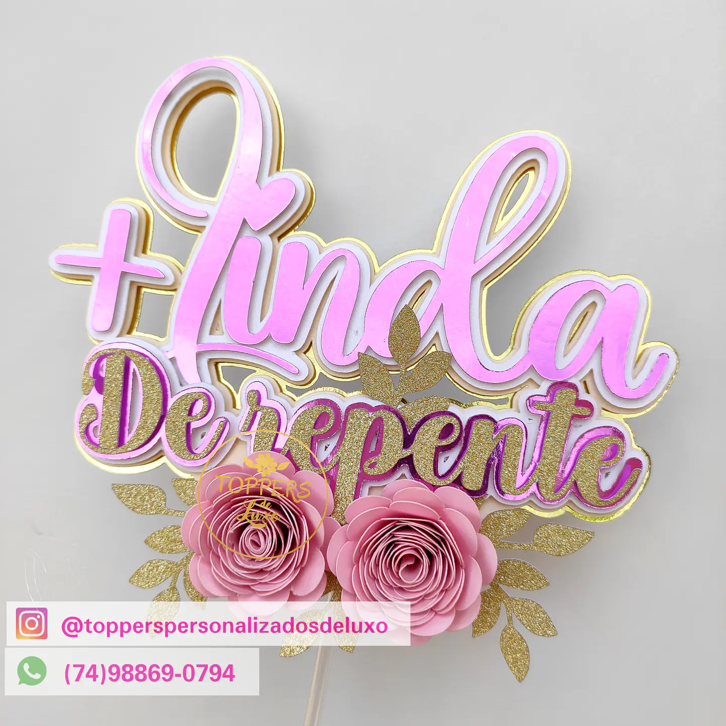 Arquivo de Corte Topo de Bolo De Repente + Linda 3 1
