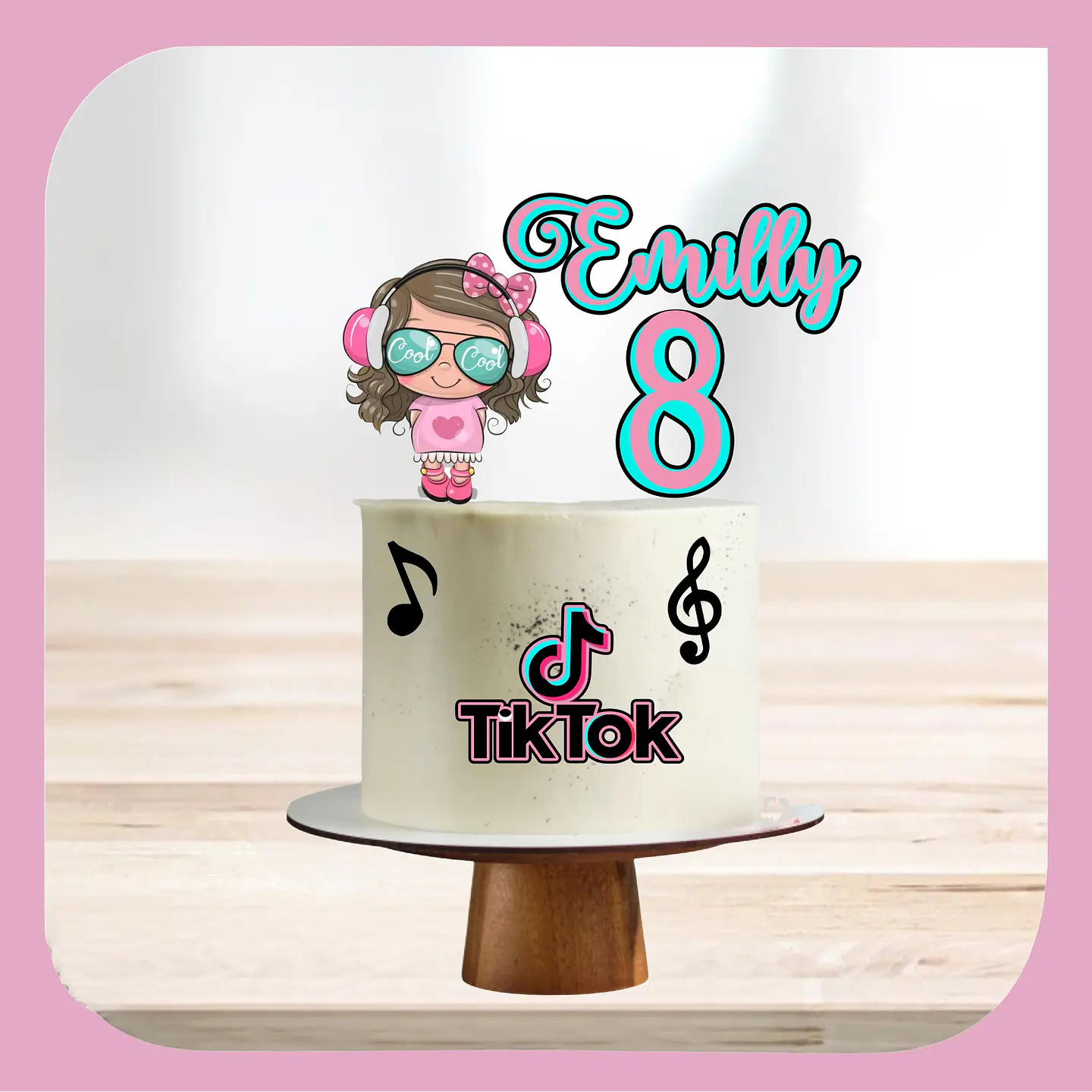 Arquivo de Corte Topo de Bolo TikTok Tik Tok 29 1