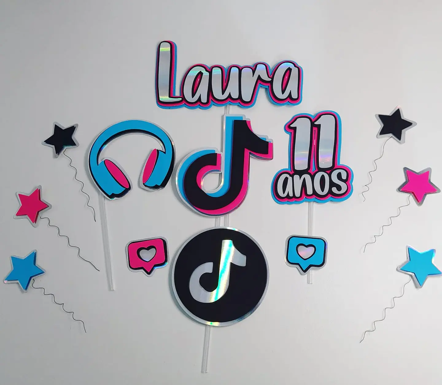 Arquivo de Corte Topo de Bolo TikTok Tik Tok 19 1