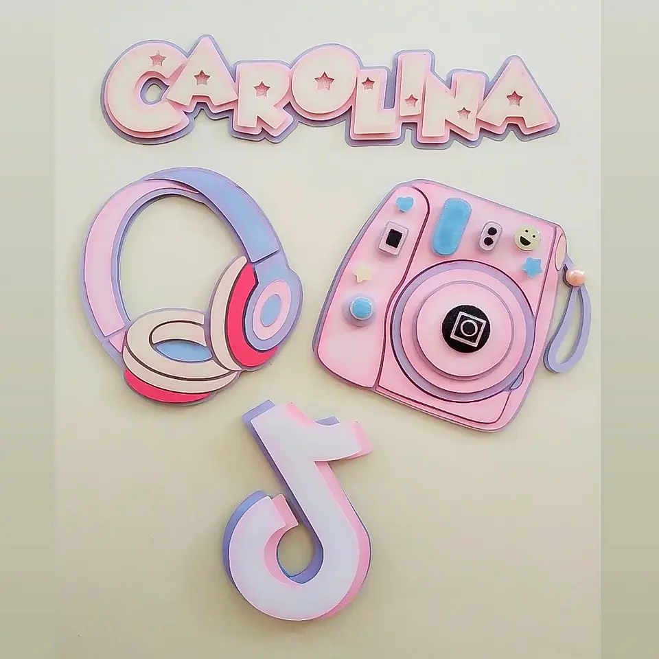 Arquivo de Corte Topo de Bolo TikTok Tik Tok 17 1