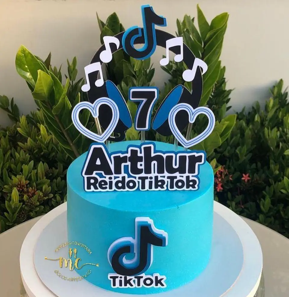 Arquivo de Corte Topo de Bolo TikTok Tik Tok 13 1